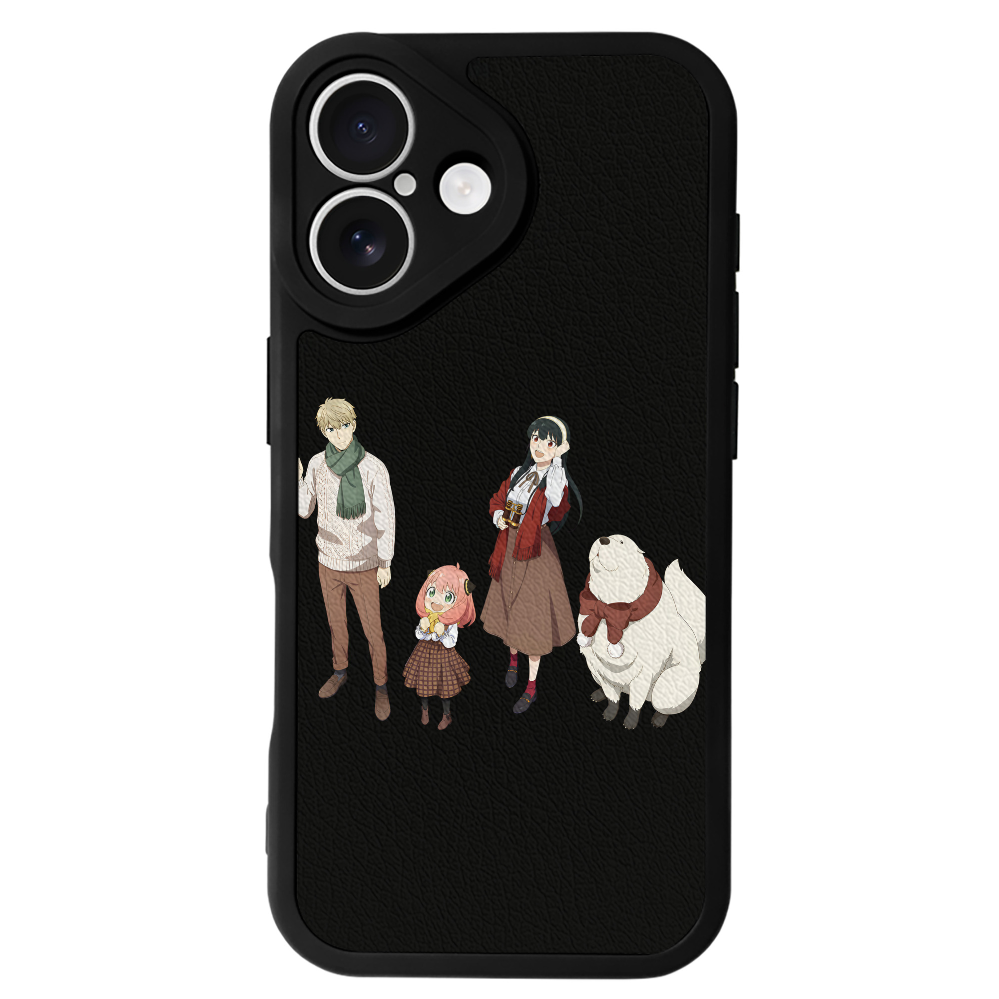 （画像用） SPY×FAMILY间谍家家酒 【iPhone 16シリーズ対応】シリコンスマホケース（レザー調） 材質：シリコン